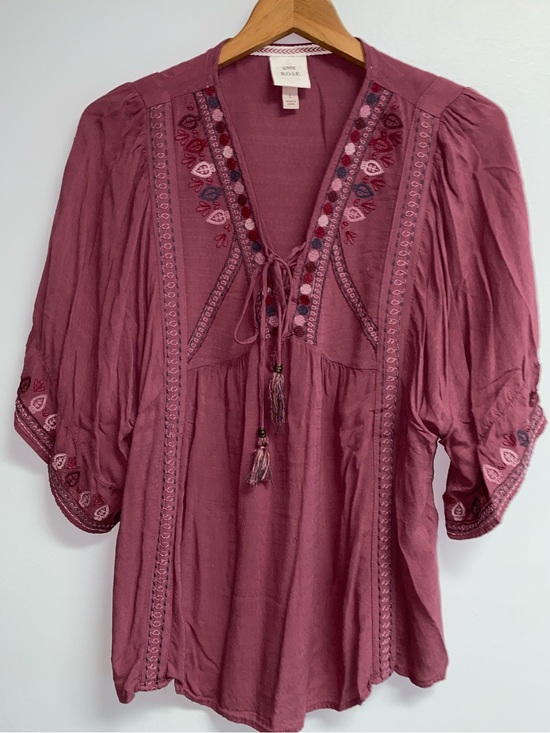 Knox Rose Tops - CUTE KNOX ROSE BOHO TOP - LARGE